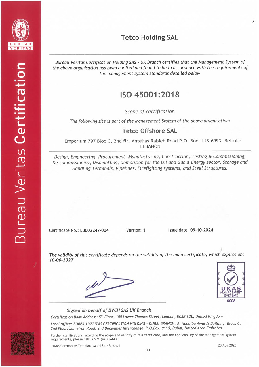 Tetco-Offshore---ISO-45001-2018